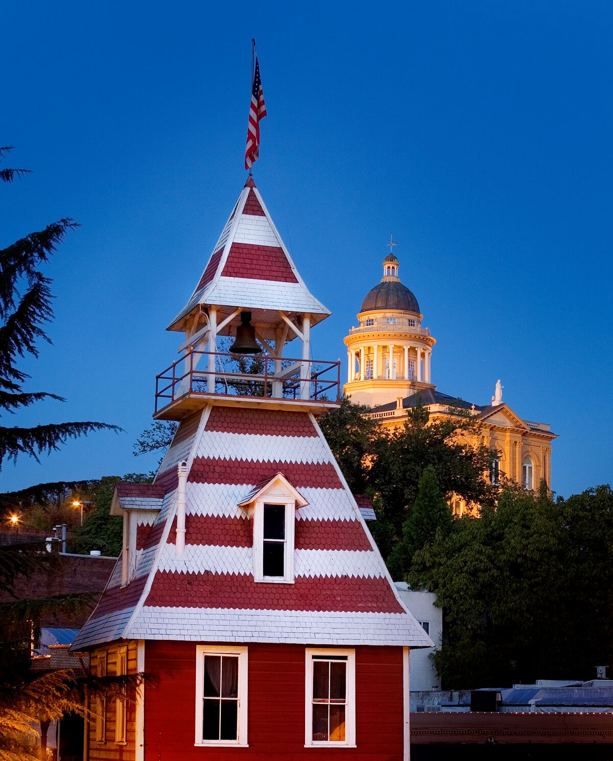 Historic Auburn Fire House & Bell