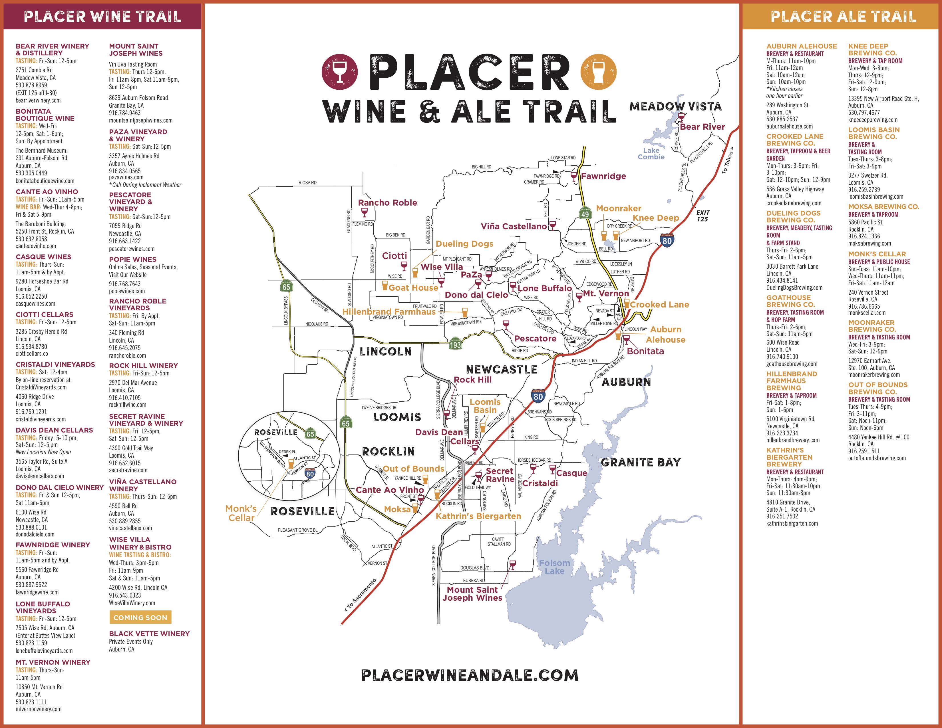 Wine & Ale Trails of Placer County Visit Northern California Wine