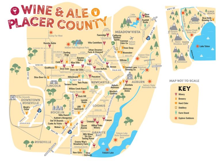 Placer County Wineries Map