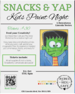 Snacks and Yap – Kids Paint Night