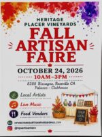 Heritage Placer Vineyards Artisan Faire